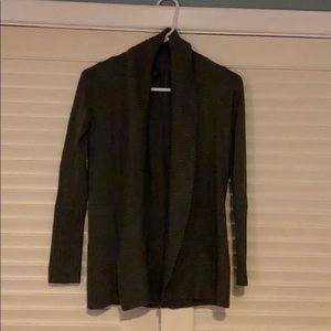 XSP Ann Taylor Gray Open Cardigan